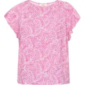 Usha Bluse Frauen rosa weiß