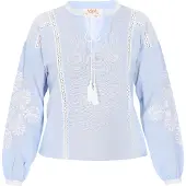 Usha Bluse Frauen hellblau