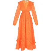 IZIA Kleid Frauen orange