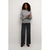 Kaffe -KAkarla HW Flared Jeans Damen Schwarz-40
