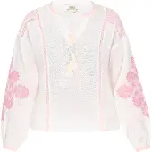 Usha Bluse Frauen cremefarben