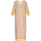 Usha Kleid Frauen gelb mehrfarbig