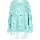 IZIA Poncho Frauen Türkis