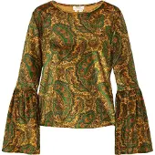 Usha Bluse Frauen gelb mehrfarbig