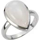 Jamelli Ring 925 Silber rhodiniert mit Rainbow Mondstein