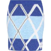 IZIA Rock Frauen Marineblau Hellblau