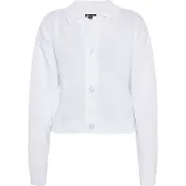 Mymo Strickjacke Frauen weiss