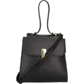 Viola Castellani Damenhandtasche aus echtem Leder mit abnehmbarem Schulterriemen Italy Beige UNICA 20x18x10 cm