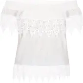 IZIA Bluse Frauen Weiß