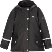 Schmuddelwedda Regenjacke aus recyceltem Material Mädchen schwarz