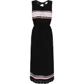 IZIA Kleid Frauen schwarz mehrfarbig