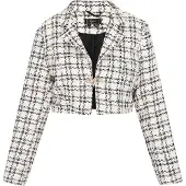 Faina Jacke Frauen weiß-schwarz