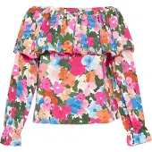 Usha Bluse Frauen rosa mehrfarbig