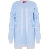 Mymo Strickjacke Frauen BLAU LAVENDEL