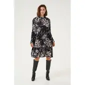 Kaffe Kleid Loose fit black multi