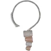 Steuer Modeschmuck Anhänger mit Kette Moderner Metallanhänger an Longkette