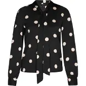 Faina Bluse Frauen schwarz-weiß