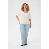 KAFFE CURVE T-shirt Tight fit offwhite