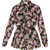Usha Bluse Frauen schwarz mehrfarbig