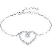 LEIS Armband 925 Sterling Silber rhodiniert Glänzend Zirkonia weiß