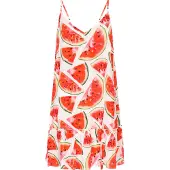 Mymo Kleid Frauen rot mehrfarbig