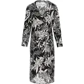 Usha Kleid Frauen schwarz/offwhite