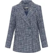 Dreimaster Jacke Frauen blau mehrfarbig