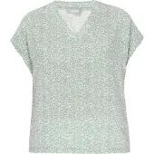 Usha Bluse Frauen türkis weiß
