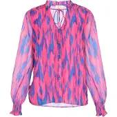 IZIA Bluse Frauen rosa mehrfarbig