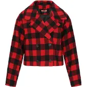 Mymo Jacke Frauen schwarz rot kariert