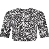 MyMo ROCKS Bluse Frauen schwarz-weiß