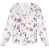 Usha Bluse Frauen violett mehrfarbig
