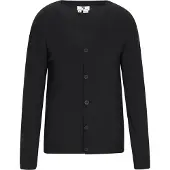 MO Strickjacke Männer marine meliert