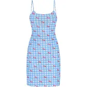 Mymo Kleid Frauen blau mehrfarbig
