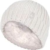 Heat Holder Wärmehalter - Wintermützen- und Handschuhset für Mädchen aus geripptem Material