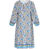 Usha Kleid Frauen blau mehrfarbig