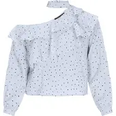 Faina Bluse Frauen Blau Schwarz