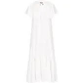 Dreimaster Kleid Frauen Weiß