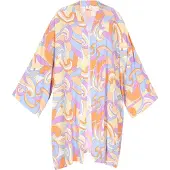 IZIA Kimono Frauen violett mehrfarbig