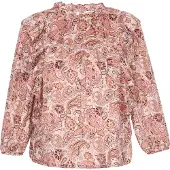 Usha Bluse Frauen hellrosa mehrfarbig