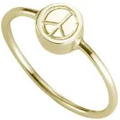 Cai Ring 925/- Sterling Silber vergoldet Peace