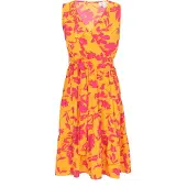 IZIA Kleid Frauen gelb mehrfarbig