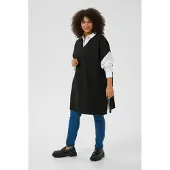 KAFFE CURVE Poncho KCannett Loose fit black