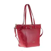 Pierre Cardin Damen Schultertasche aus echtem Leder mit abnehmbarem Trageriemen, hergestellt in Italien