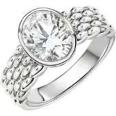 Zeeme Silber Ring 925/- Sterling Silber rhodiniert Zirkonia