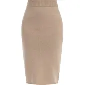 Faina Strick Midirock Damen Beige