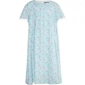 Dreimaster Kleid Mädchen (Kids) Hellblaue Blume
