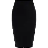 Faina Strick Midirock Damen schwarz