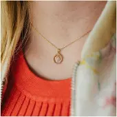 Julie Julsen Collier 925/- Sterling Silber vergoldet mit beweglichem Baum