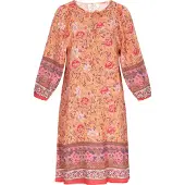 Usha Kleid Frauen orange mehrfarbig